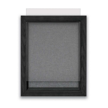 United Visual Products Indoor Enclosed Combo Board, 72"x36", Gold Frame/Wht Porc & Ultramarine UVCB7236G-WHTPORC-ULTMAR